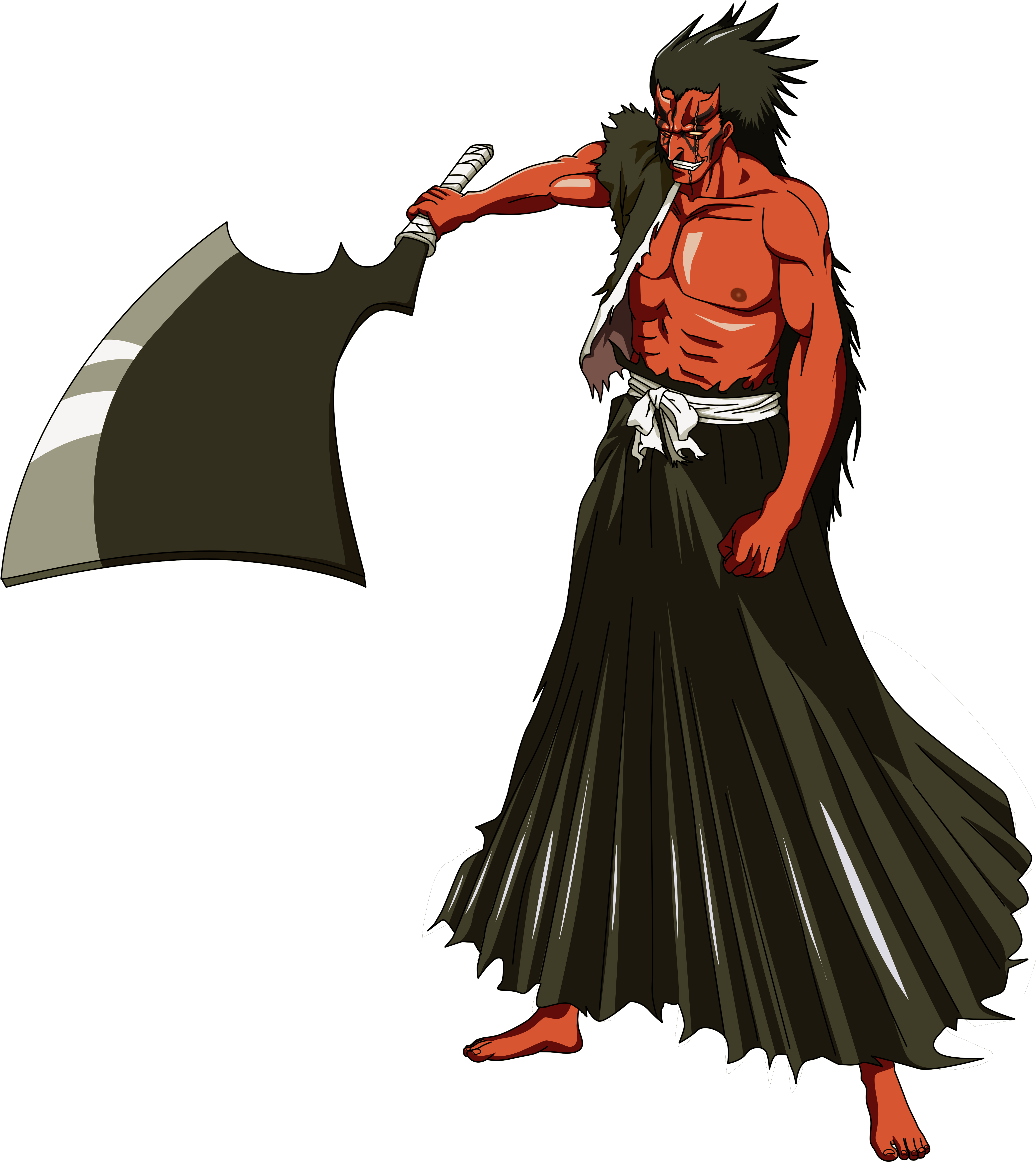 Zaraki Kenpachi Clipart - Large Size Png Image - PikPng