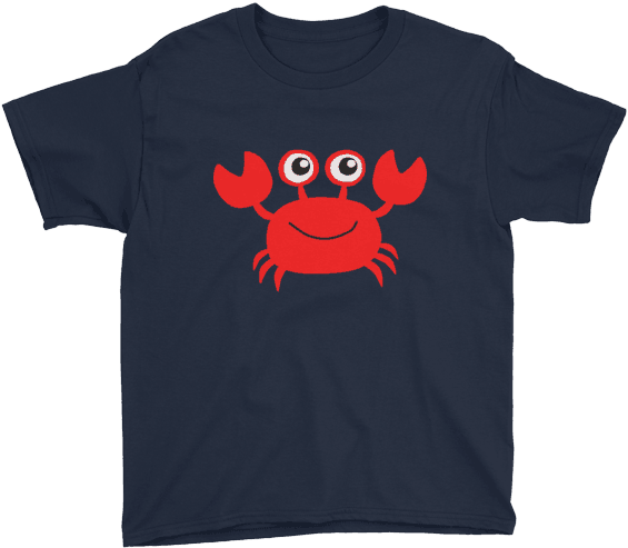 Cute Red Crab Kids T-shirt - Iron Maiden Logo Merch Clipart - Large ...