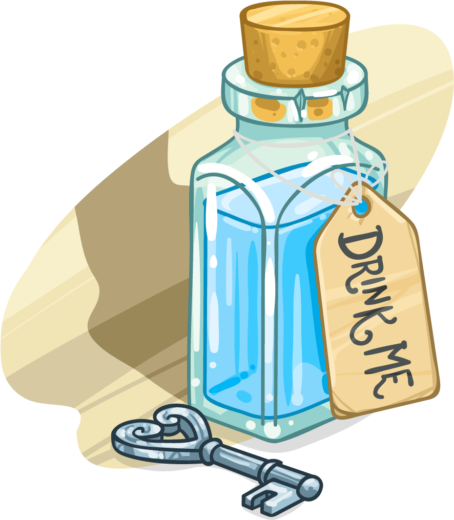 Download Drink Me Png - Alice Drink Me Bottle Clipart Png Download - PikPng