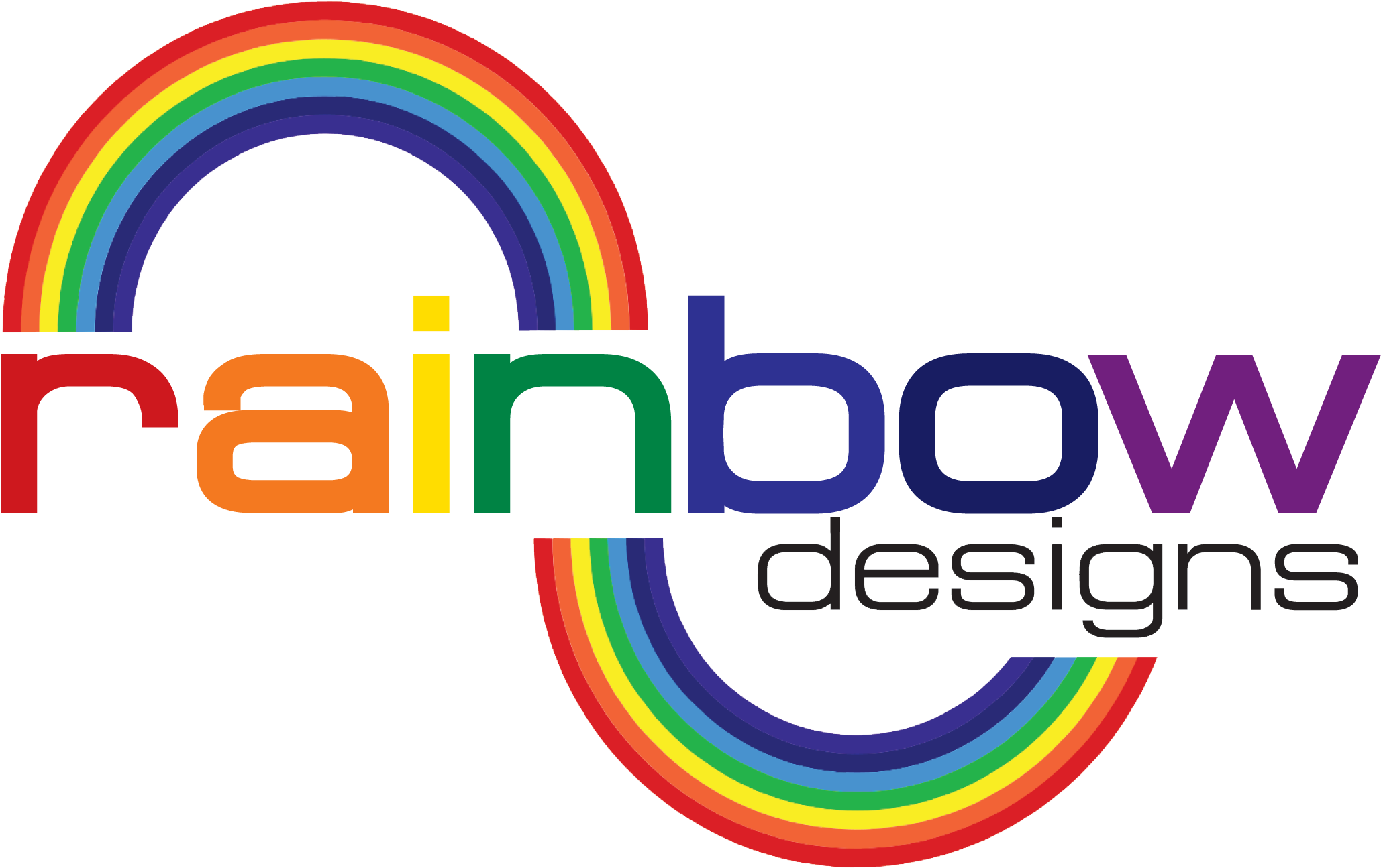 Rainbow Logo Design - Editable in Canva - Blog Pixie