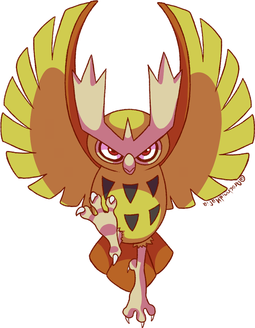 Shiny Noctowl Commission - Illustration Clipart (1029x1160), Png Download