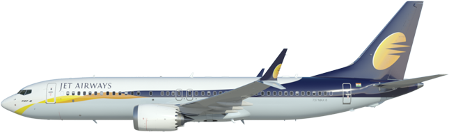 Jet Airways - Boeing 737 Max India Clipart - Large Size Png Image - PikPng