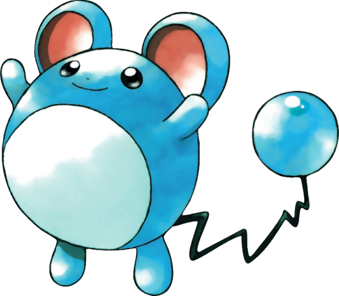 Blueberry - Azurill/marill/azumarill Credit - Marill Ken Sugimori Clipart (688x600), Png Download