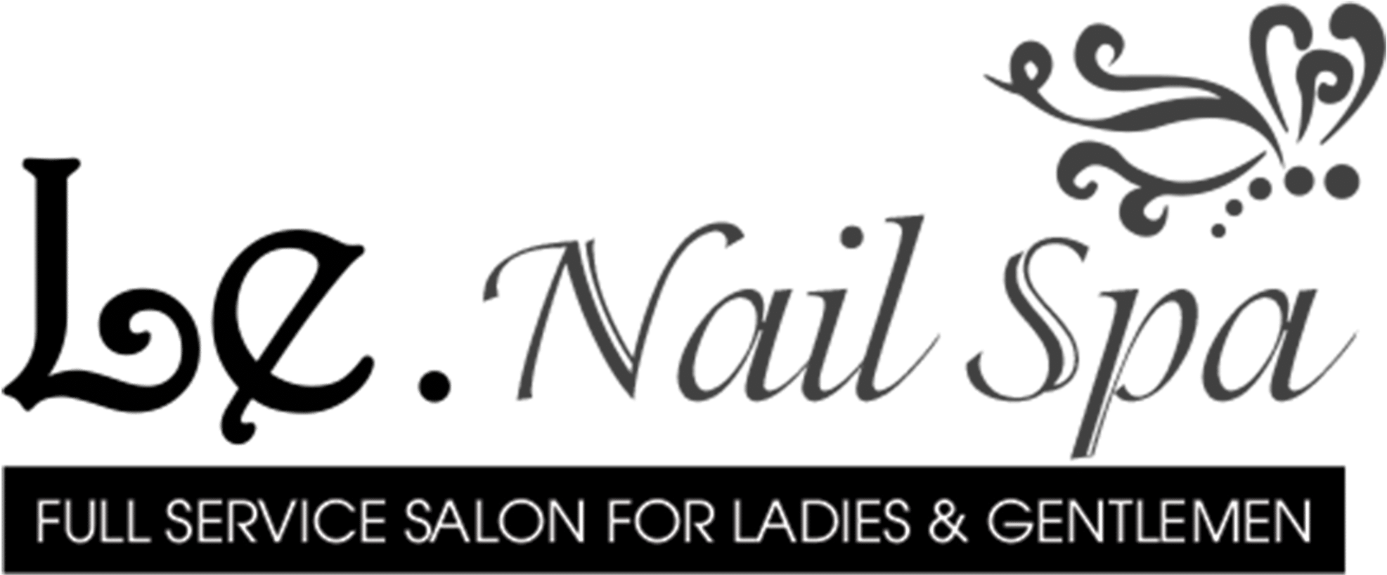 Le Nail Spa Slidell - Calligraphy Clipart - Large Size Png Image - PikPng