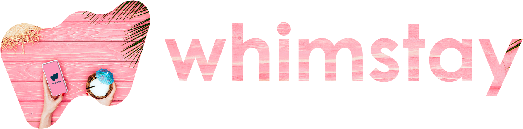 Whimstay Logo Pnk Board Horizontal - Graphic Design Clipart (1919x600), Png Download