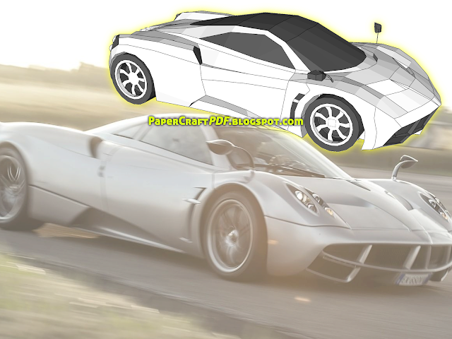 Download Free Paper Craft Pdf Templates Online Free - Pagani Huayra ...