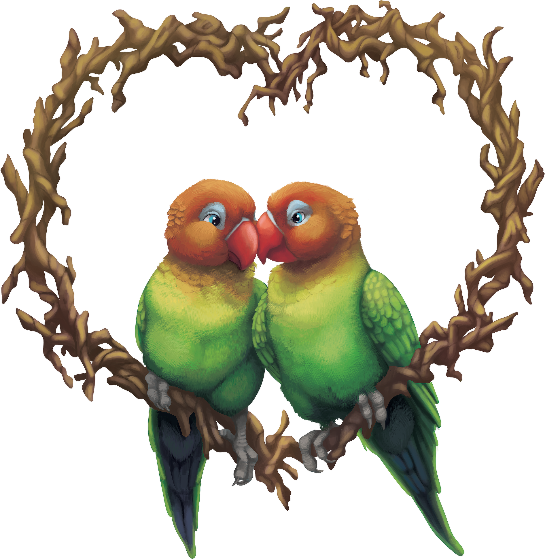 Birb Wubs - Budgie Clipart (2200x2200), Png Download