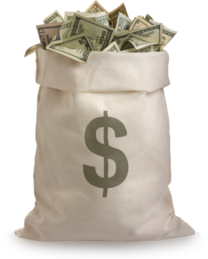 Bundle Of Dollar Bag Of Money Png Clipart Large Size Png Image Pikpng