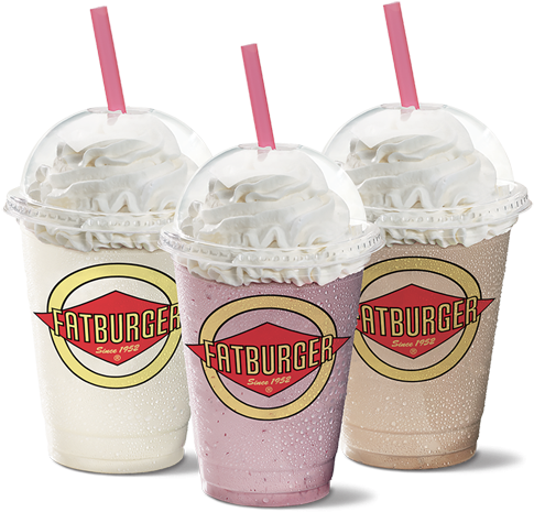 Refreshments - Fatburger Milkshakes Clipart - Large Size Png Image - PikPng