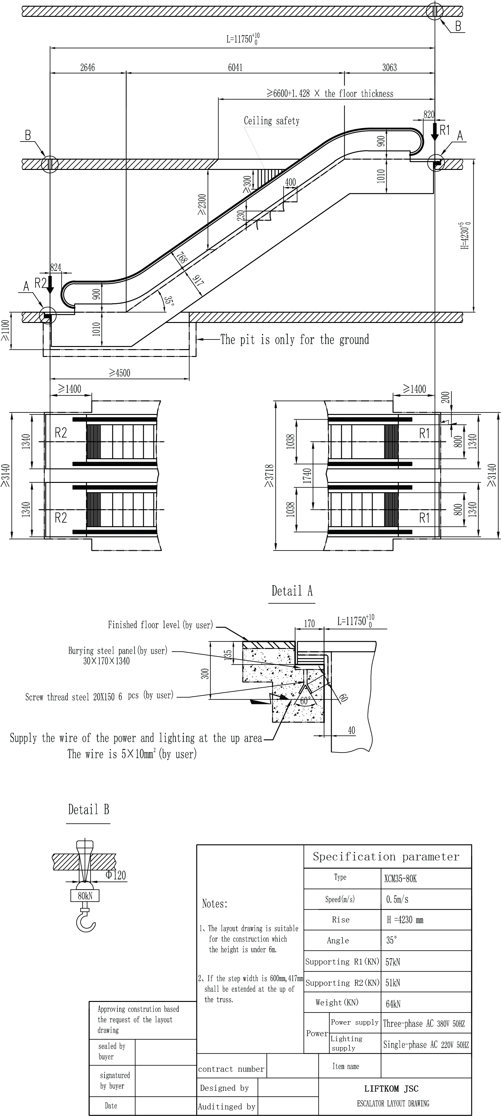 Download Escalators & Moving Walks - Double Escalator Pit Details ...