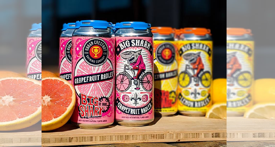 Urban Chestnut Big Shark Grapefruit Radler - Urban Chestnut Big Shark ...