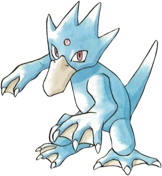 View 555px-055golduck Rg , - Golduck Art Clipart (555x600), Png Download