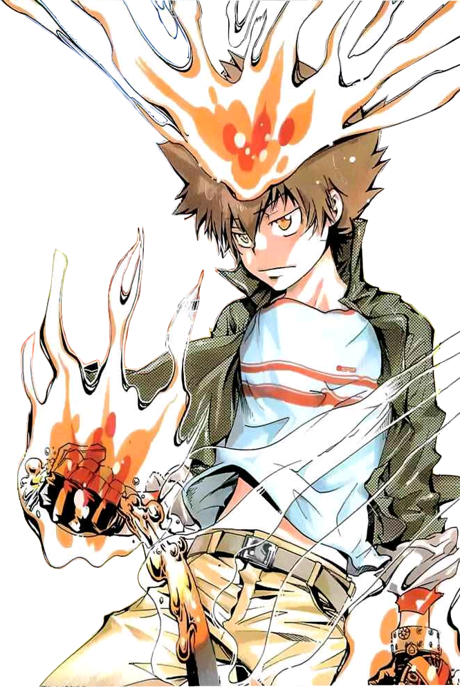 When The Manga Switched To A Battle Manga, The "dying - Tsuna Clipart (665x992), Png Download