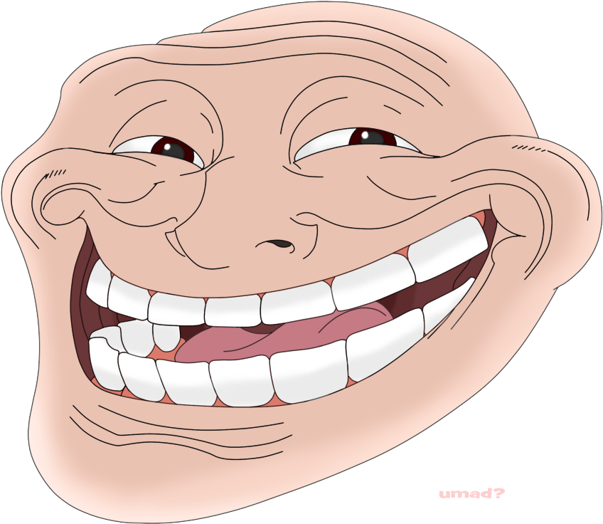 Colored Troll Face Png Clipart - Large Size Png Image - PikPng