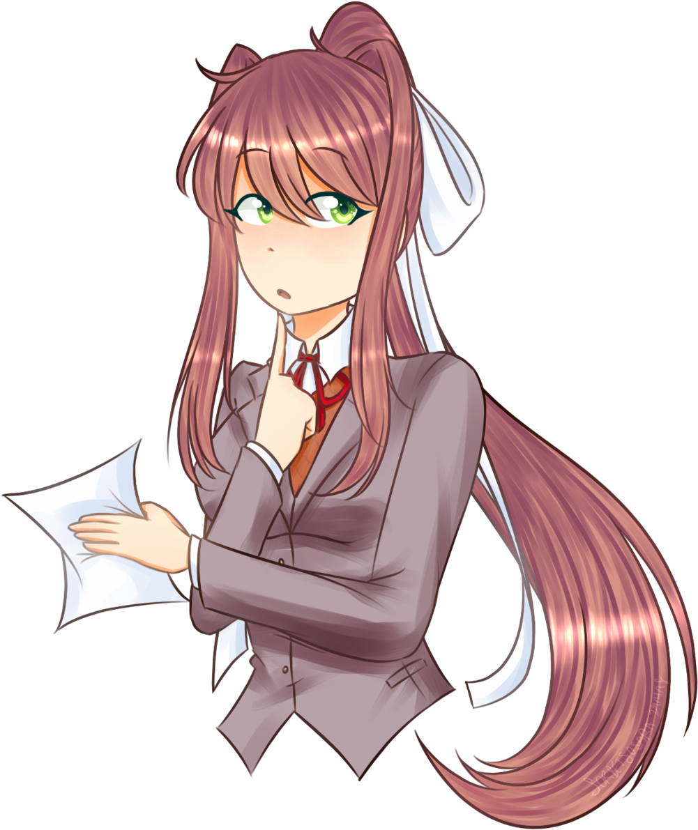 Download Hi Only Me Monika L Ddlc Pen In Hand I Find My Doki Doki Literature Club Indir 0506