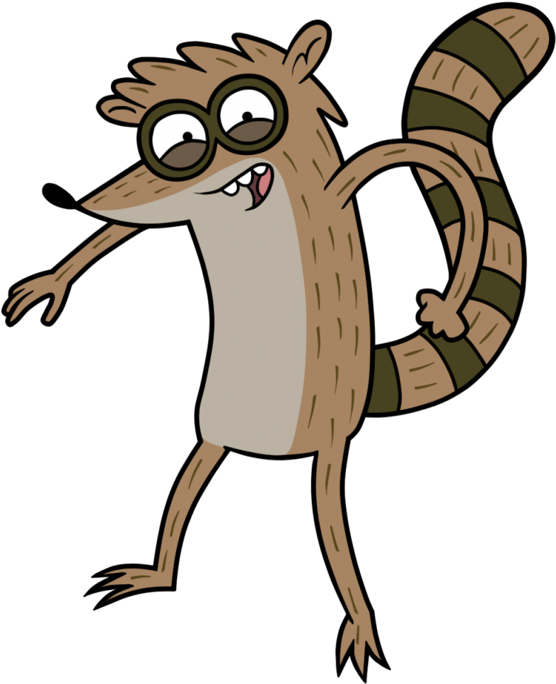 Rigby-821x1024 - Mordecai And Rigby Clipart - Large Size Png Image - PikPng