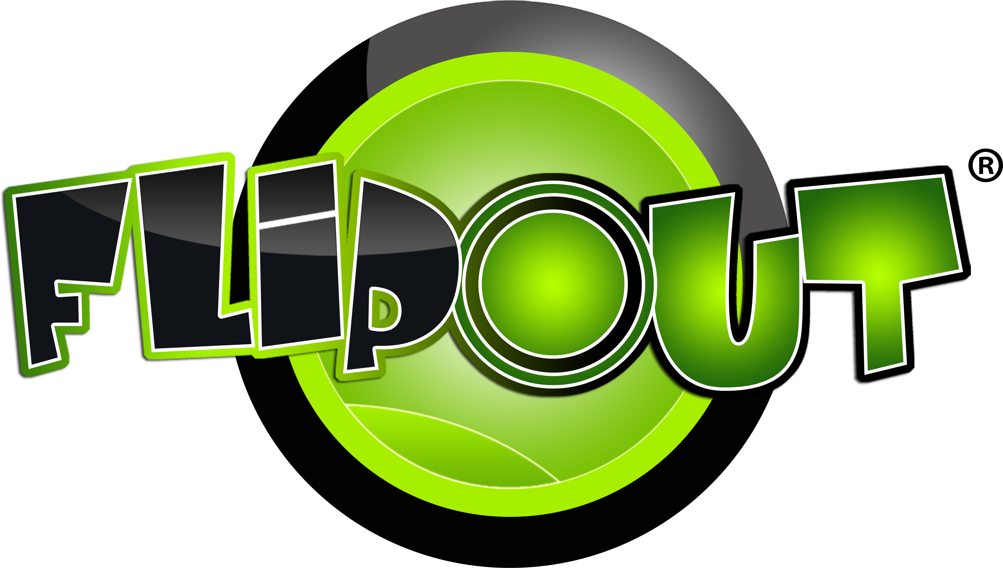 Flip Out Logo Transparent Clipart (3509x2481), Png Download