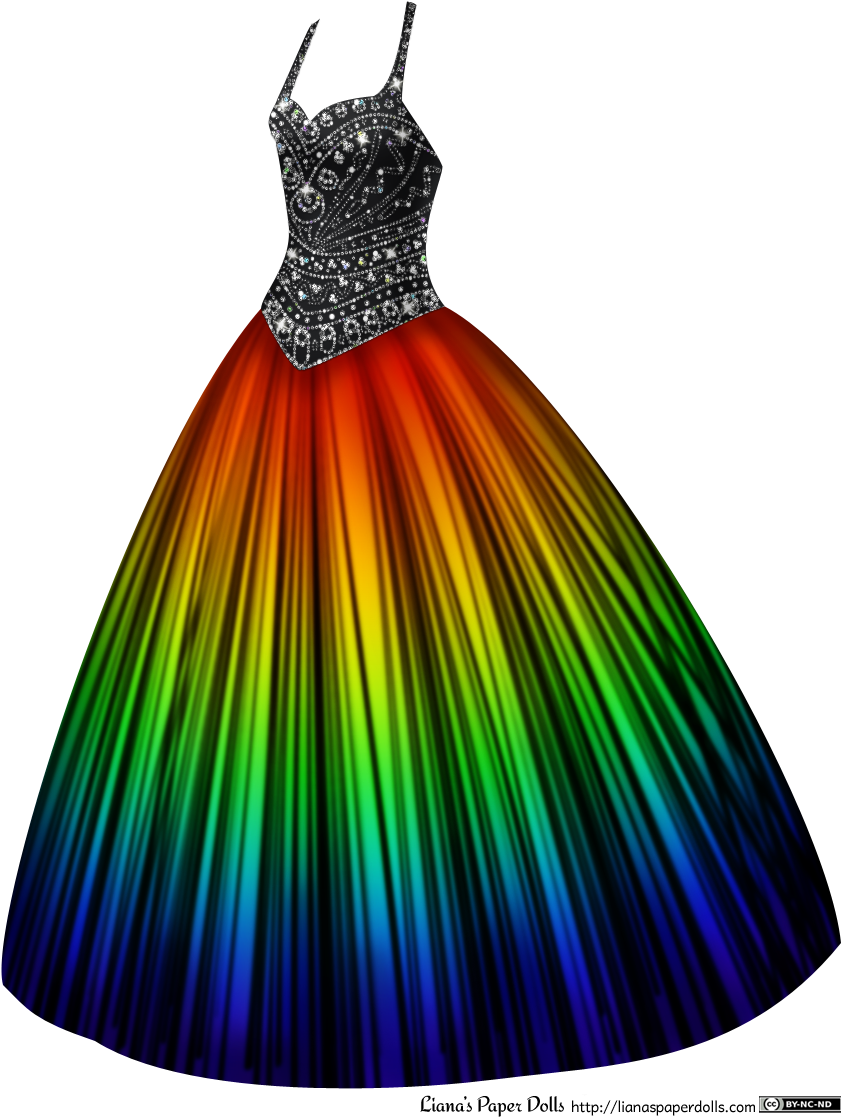 Download There's A Sleeveless Ballgown With A Black Bodice And