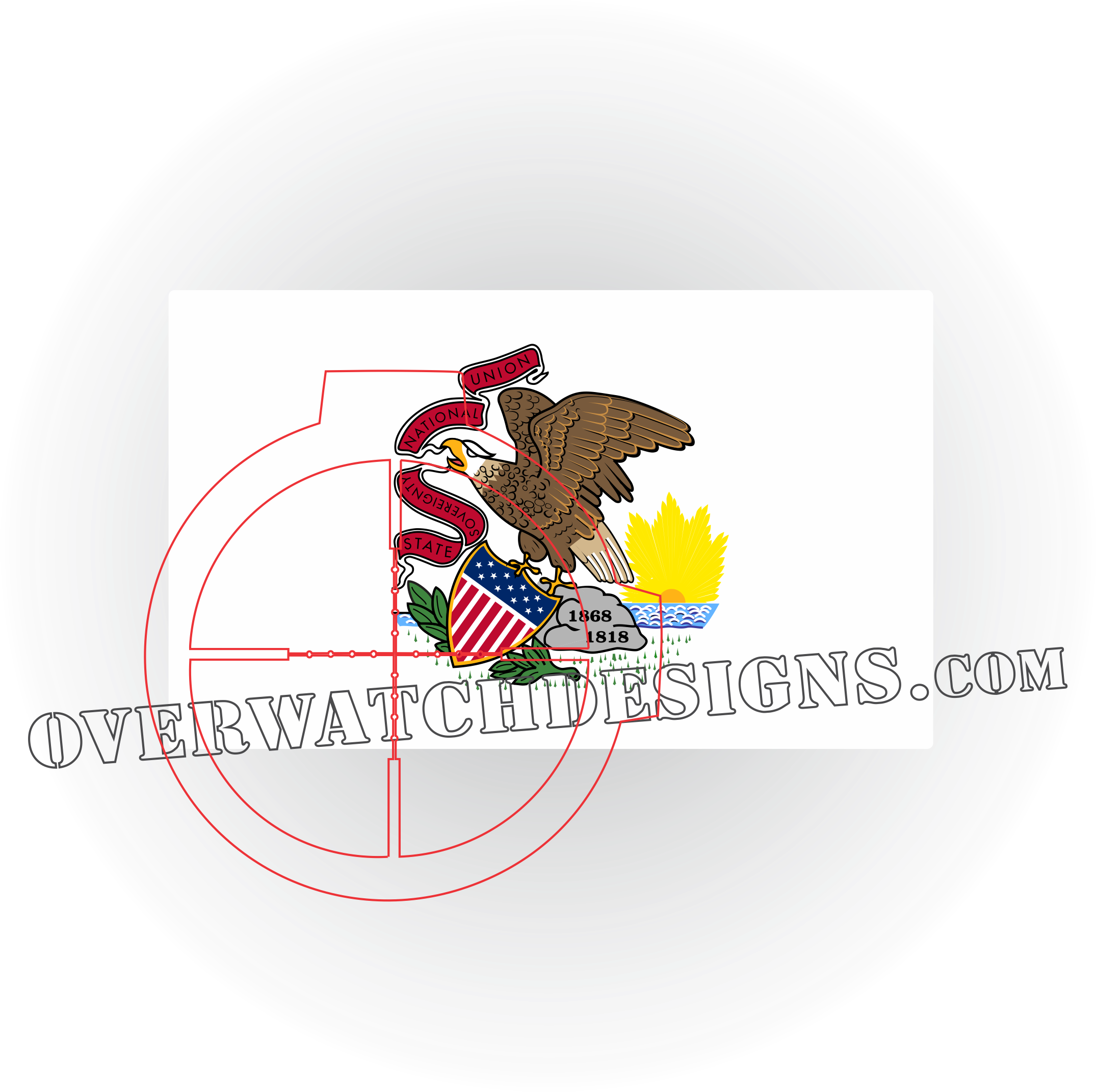 Illinois State Flag Clipart Large Size Png Image Pikpng