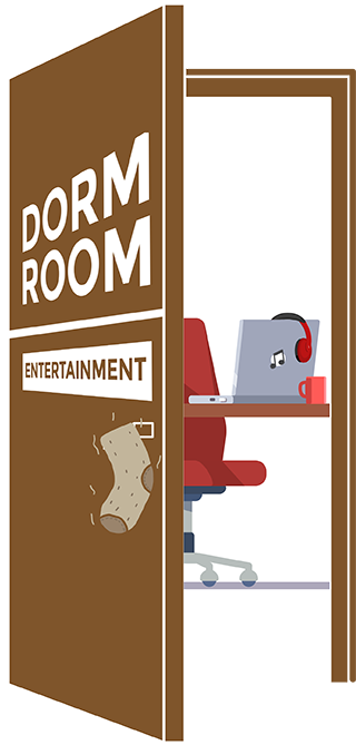 This Is The Intro For Dorm Room Entertainments Videos Illustration Clipart Large Size Png 0340