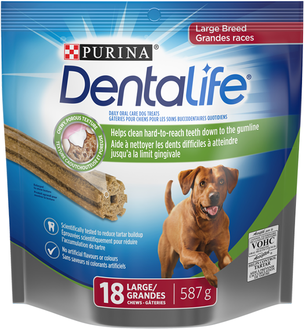 Dentalife Dog Large Breed - Dentalife Purina Clipart - Large Size Png ...