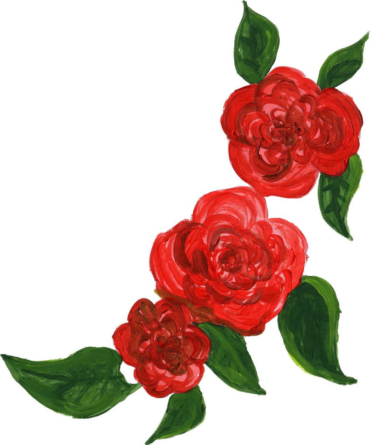 Png File Size - Png Format Red Flowers Png Clipart - Large Size Png