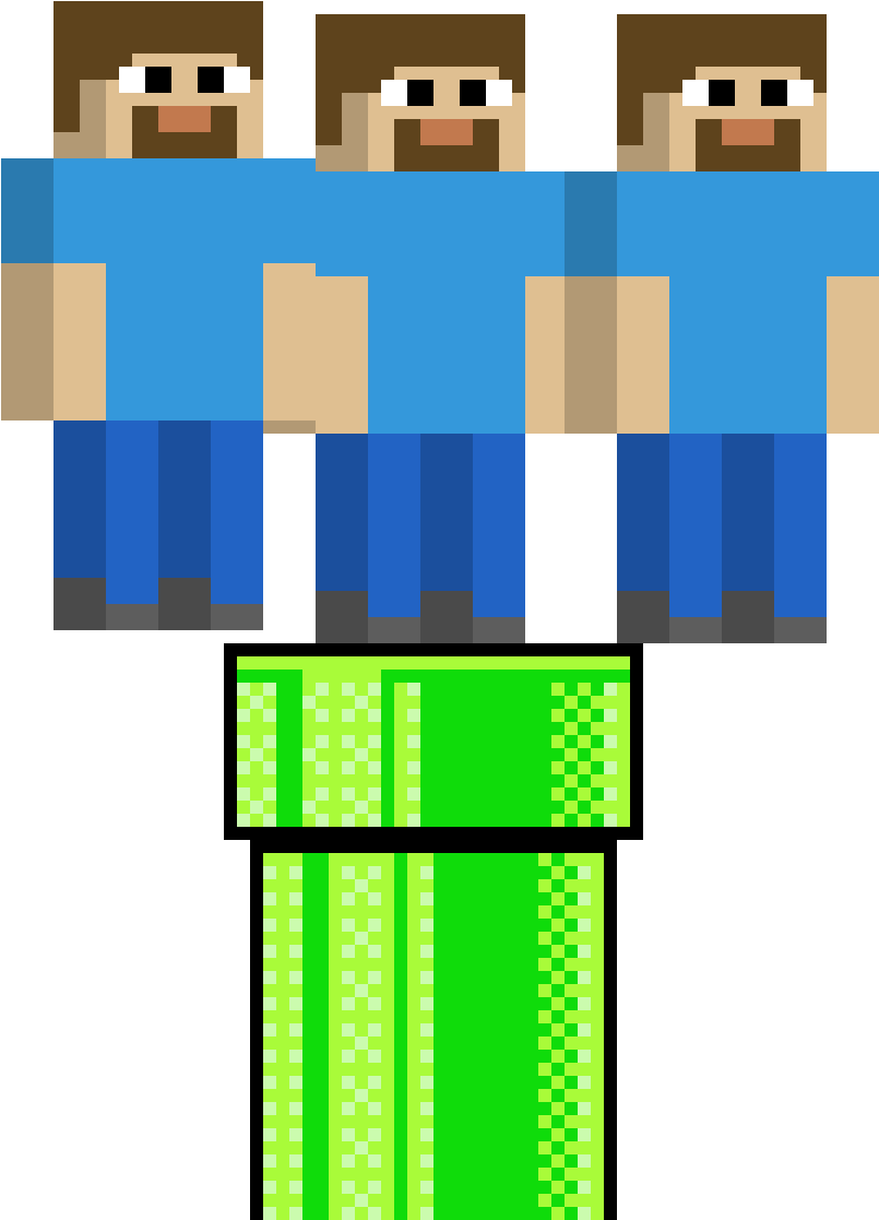 Download Steve From Minecraft - Super Mario Clipart Png Download - PikPng