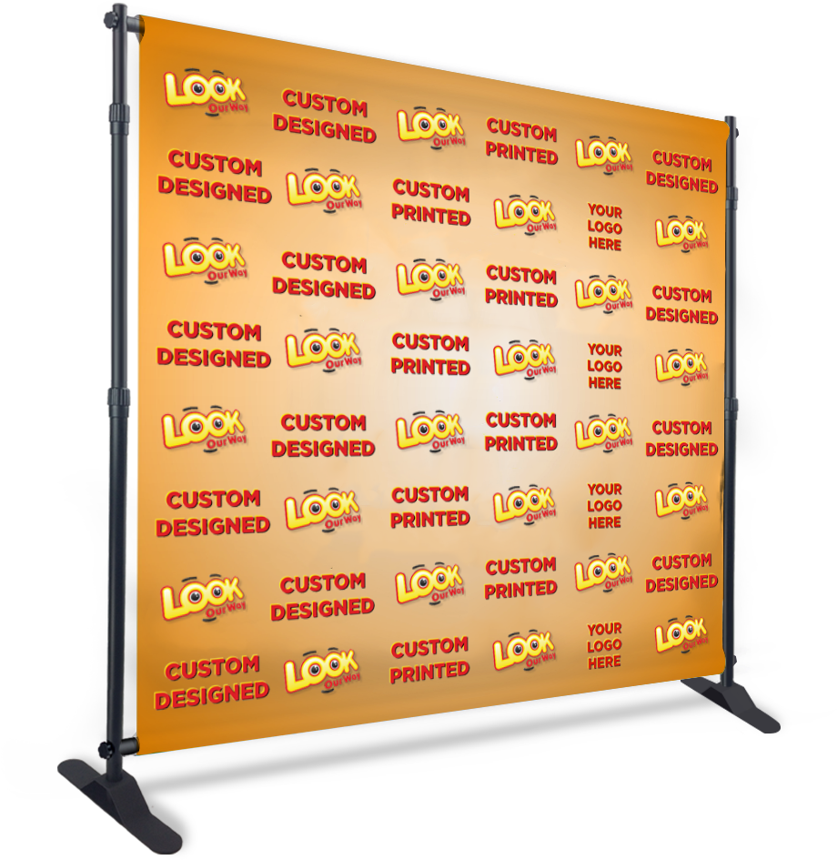 Custom Printed Step And Repeat Backdrop Banner 8ft - Banner Clipart ...