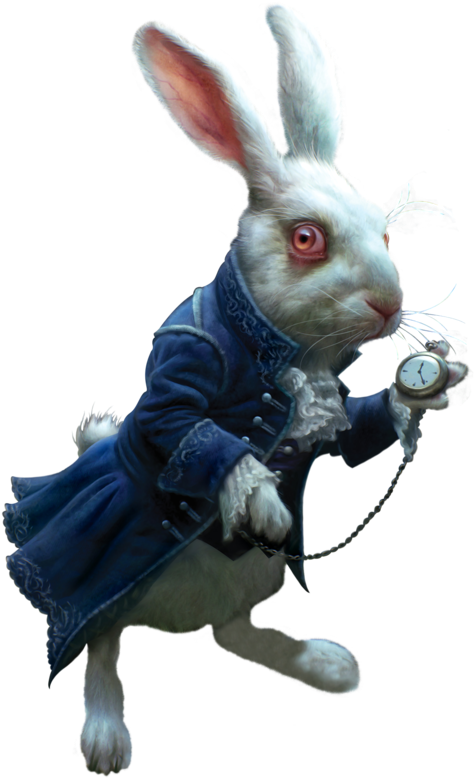 Download Фотки Rabbit Png, Alice In Wonderland Rabbit, Alice - White