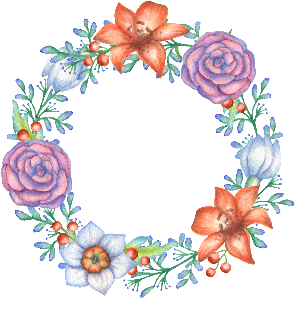 Download Vector Freeuse Download Hand Painted Flowers And Decoration