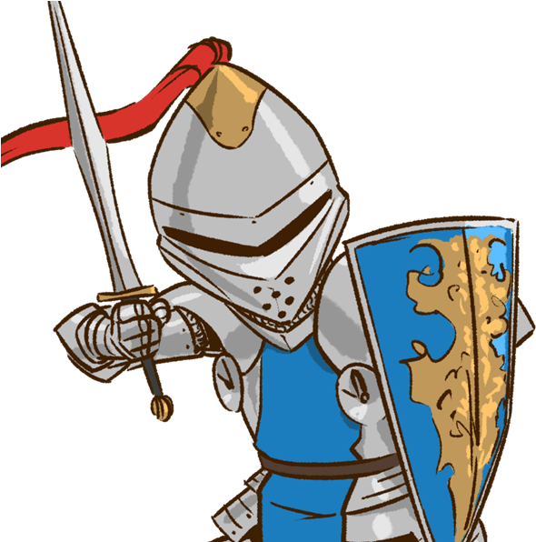 The Knight And The Damsel - Knight Clipart No Background - Png Download ...