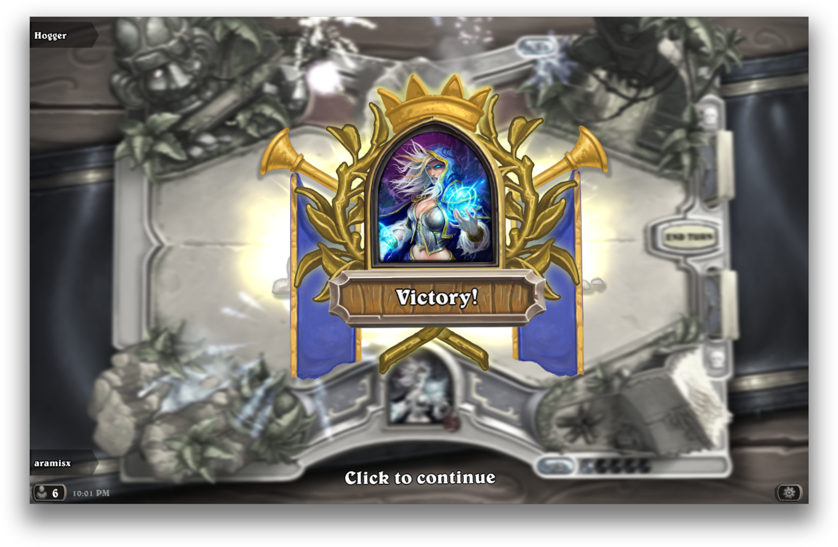 3 Victory - Hearthstone Win Screen Clipart (2788x1828), Png Download