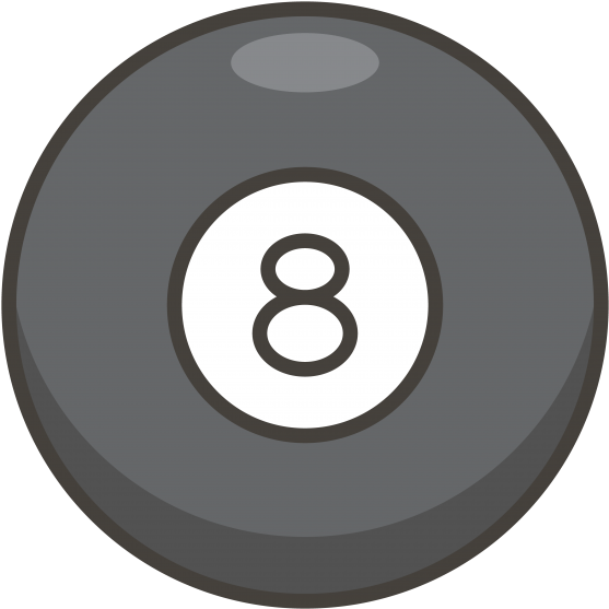 Pool 8 Ball Icon - Pool Clipart (866x650), Png Download