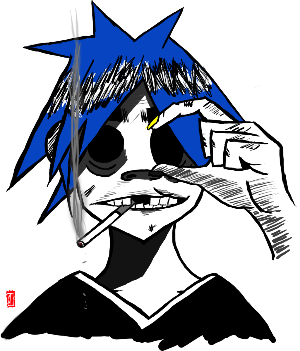 Download Gorillaz - 2d - 2d Fan Art Gorillaz Png Clipart Png Download ...