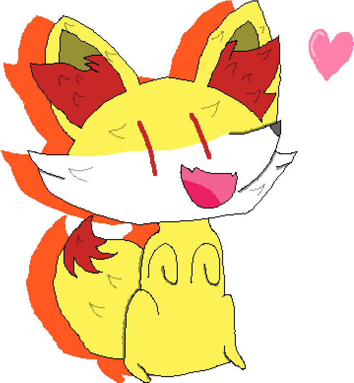 Fennekin - Cartoon Clipart - Large Size Png Image - PikPng