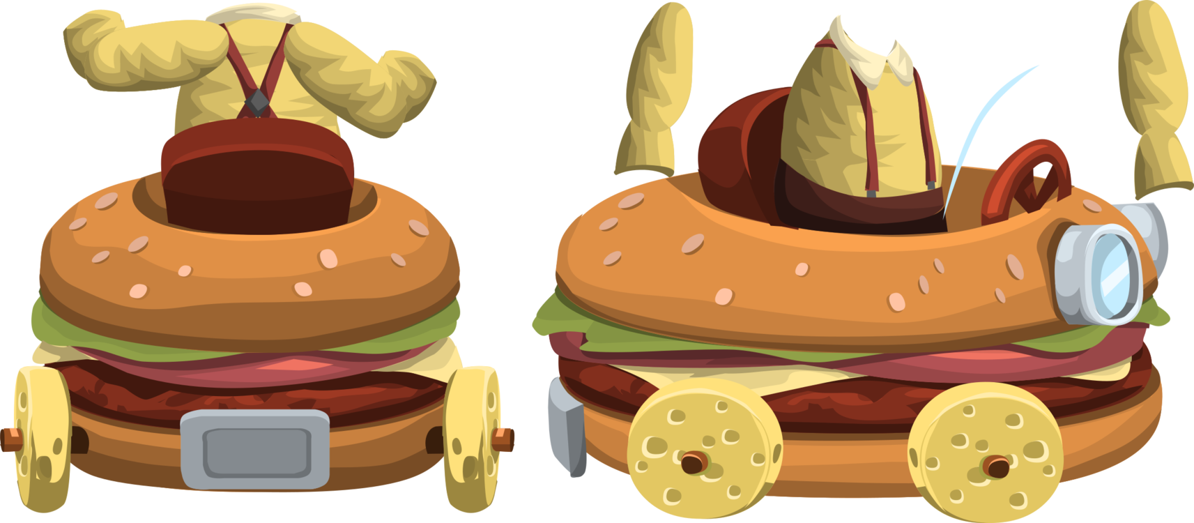 Computer Icons Avatar Hamburger Cartoon Skirt - Chocolate Clipart (1713x750), Png Download