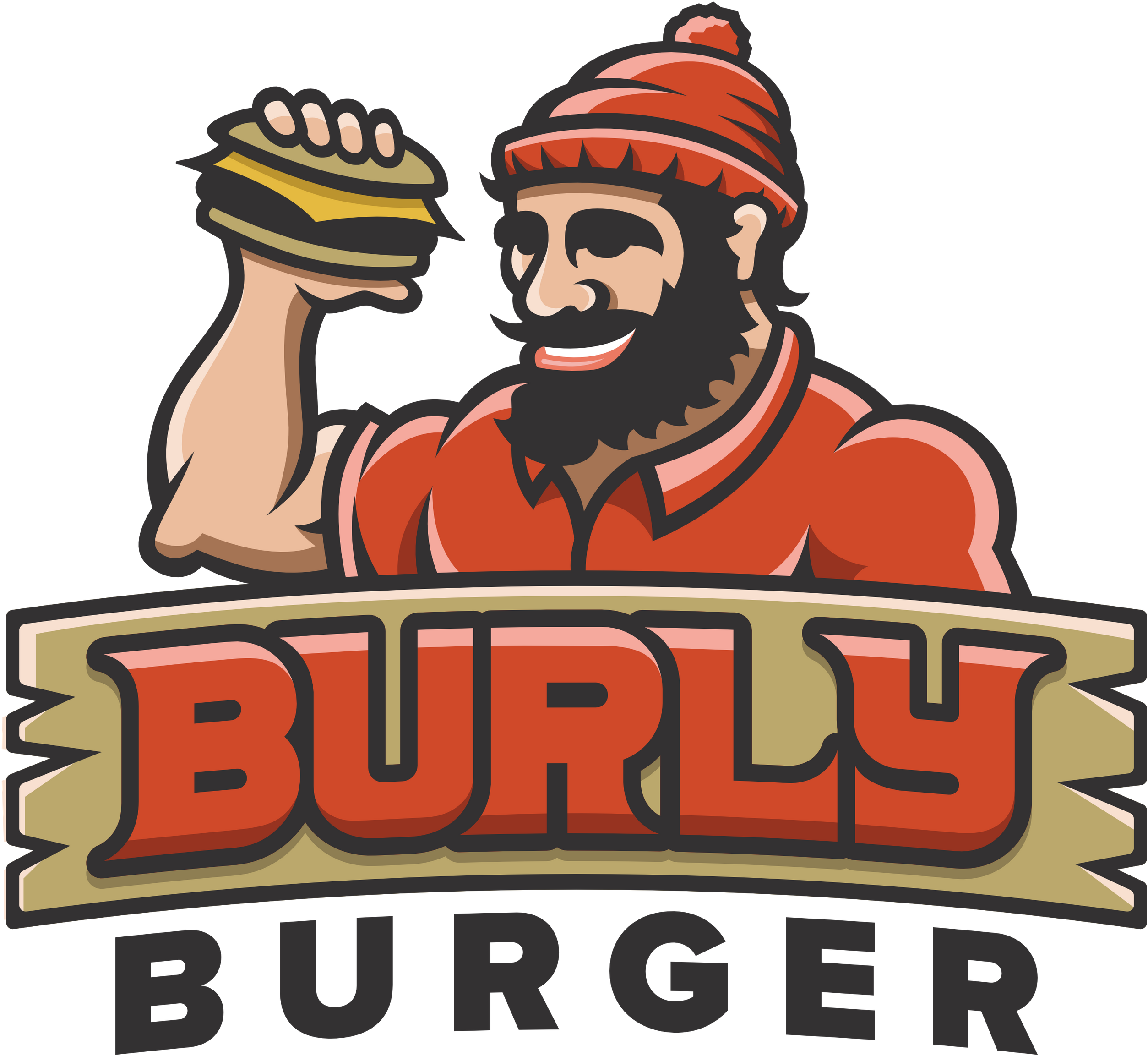 Burly Burger Clipart (2560x2560), Png Download