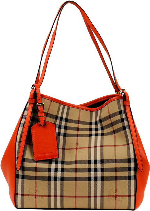 Handbag Burberry Orange Tote Bag Free Transparent Image - Burberry ...