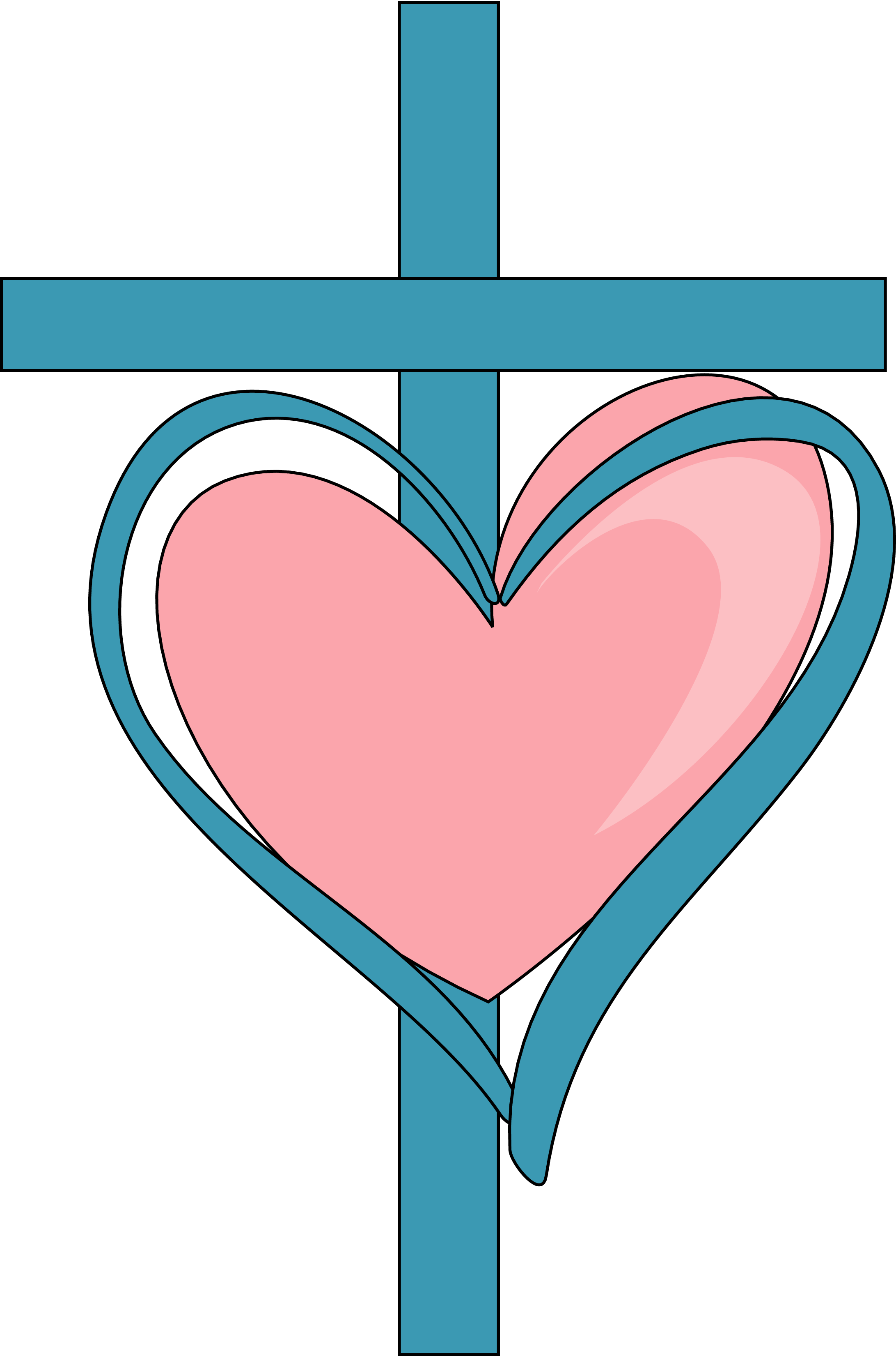 Heart And Cross Png Transparent Background Cross With Heart Clip Art Large Size Png Image Pikpng