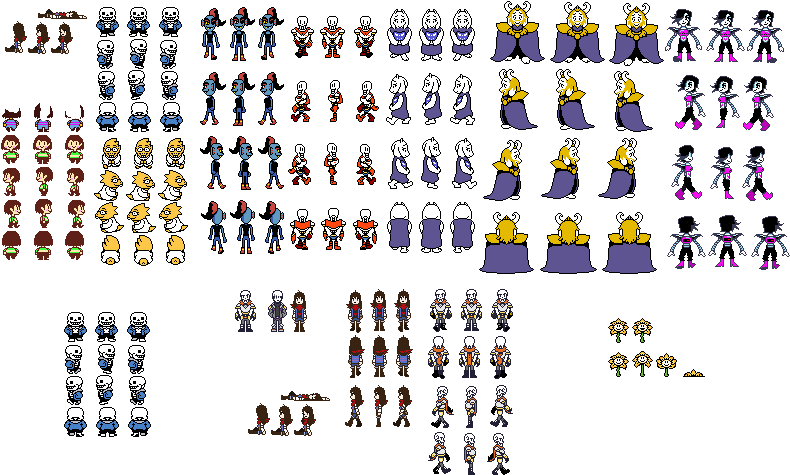 12 - Undertale Sprite Sheet Png Clipart - Large Size Png Image - PikPng