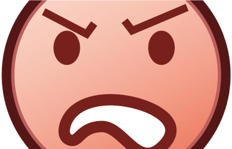 Svg Angry Emoji Faces - Circle Clipart - Large Size Png Image - PikPng