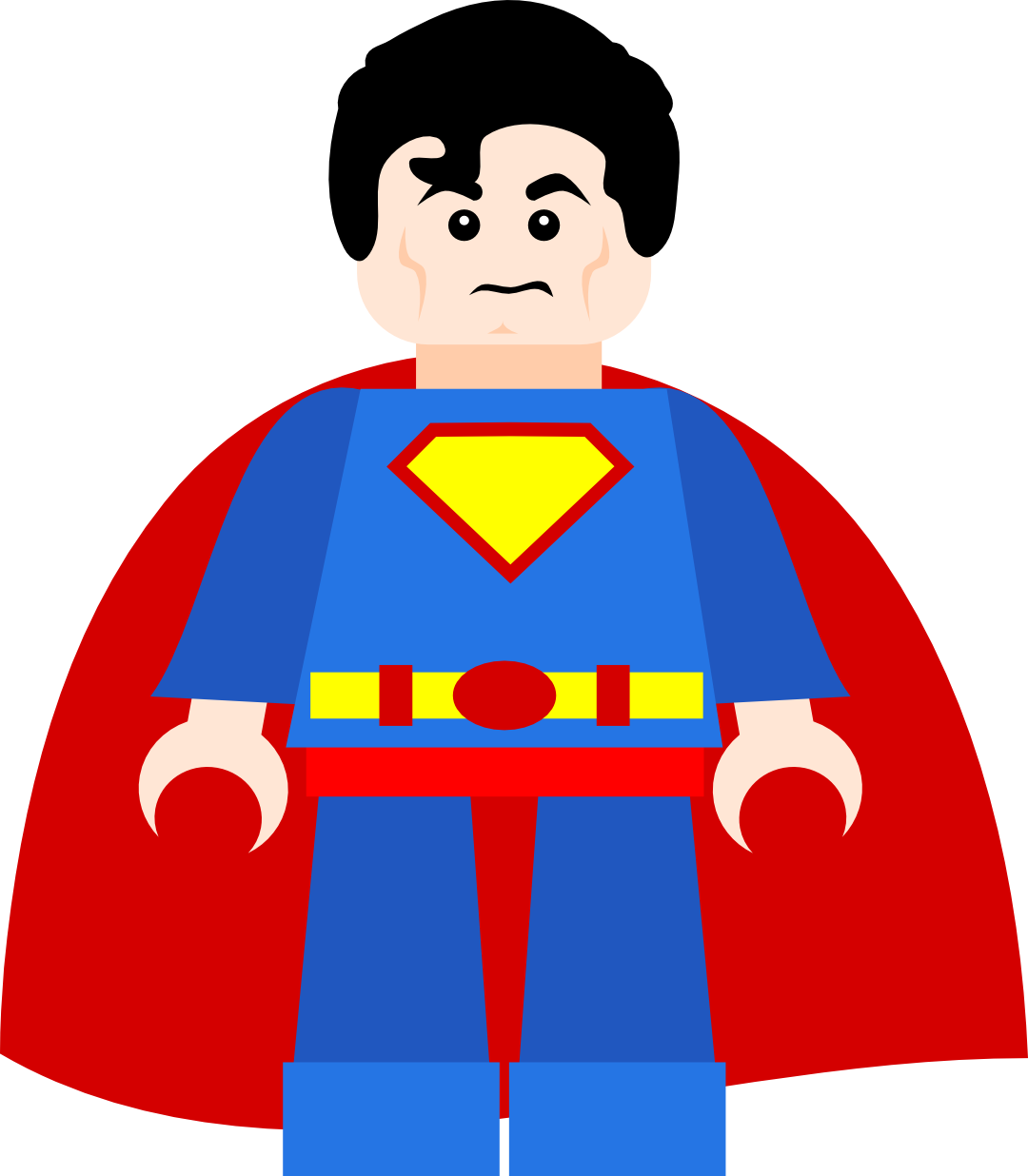 Superman - Lego Superman Svg Clipart - Large Size Png Image - PikPng