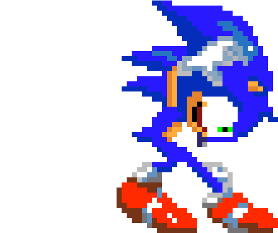 Sonic Exe Sprite - Cartoon Clipart - Large Size Png Image - PikPng