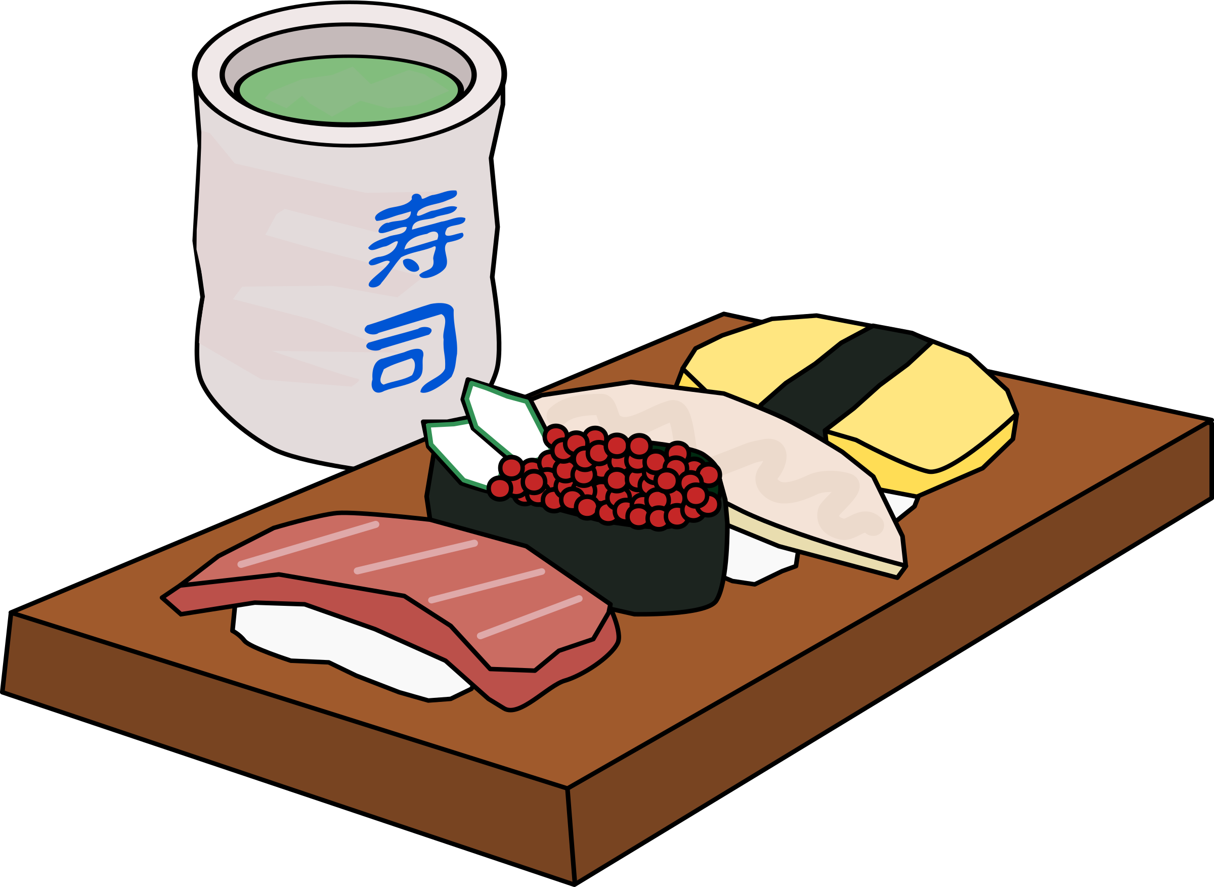 Medium Image - Sushi Clipart - Png Download (800x585), Png Download.