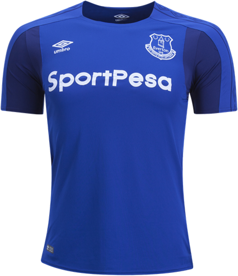 Umbro Everton Home Jersey - Dodger Shirts Clipart - Large Size Png ...