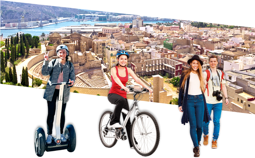 Do Tourism And Enjoy The Culture In A Fun And Unique - Street Unicycling Clipart (864x578), Png Download