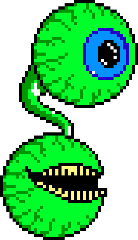 Septiceye Eye Of Cthulhu - Septic Sam Pixel Art Clipart - Large Size 