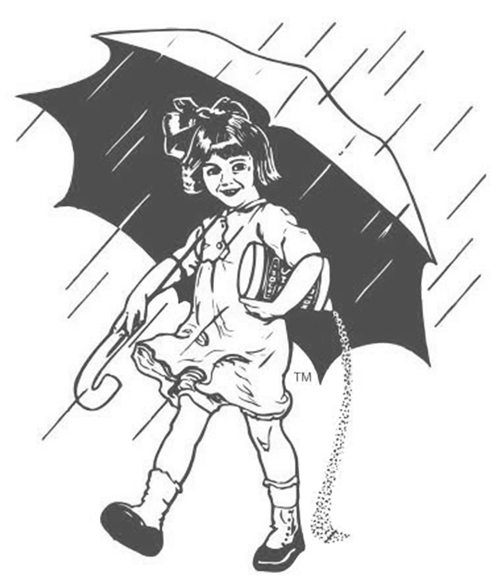 1922-1939 - Old Morton Salt Girl Clipart - Large Size Png Image - PikPng