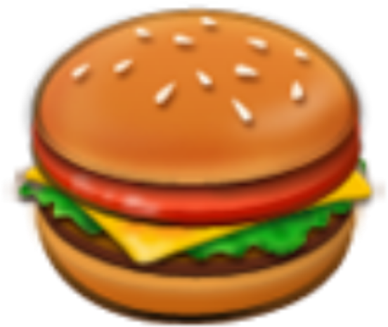 #hamburger #hamburguesa #emoji - Apple Google Burger Emoji Clipart ...