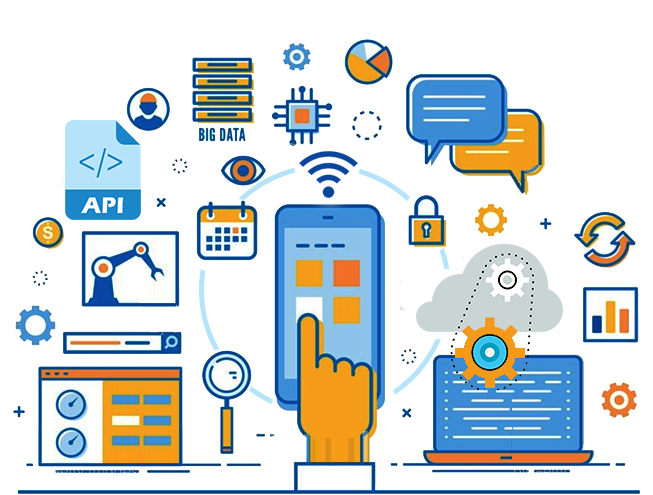 Internet Of Things Companies - Digitalisation Vector Clipart - Large ...